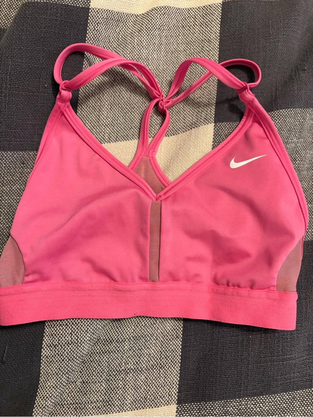 Nike Hot Pink Strappy Low-Impact Sports Bra XS